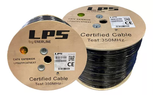 Cable Utp Cat 6 Exterior Rollo De 305m Doble Chaqueta