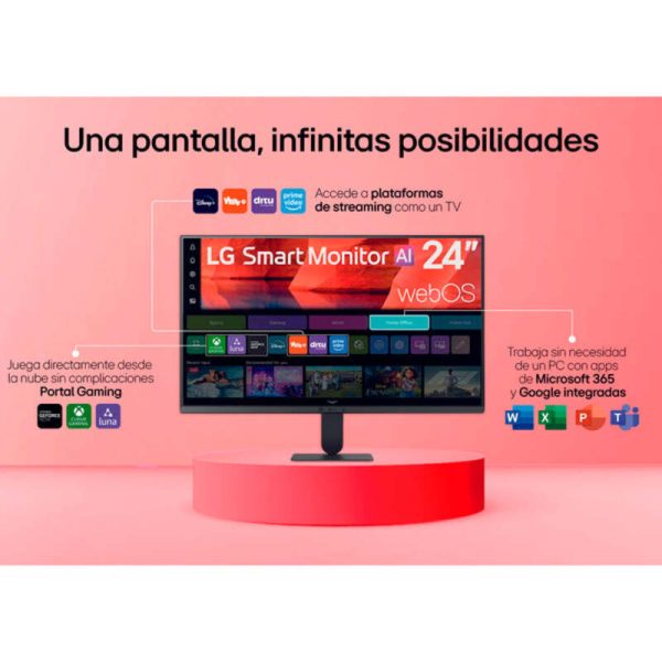 24u511sb-b-7 MONITOR SMART LG 24U511SB-B 24” FULL HD 120HZ