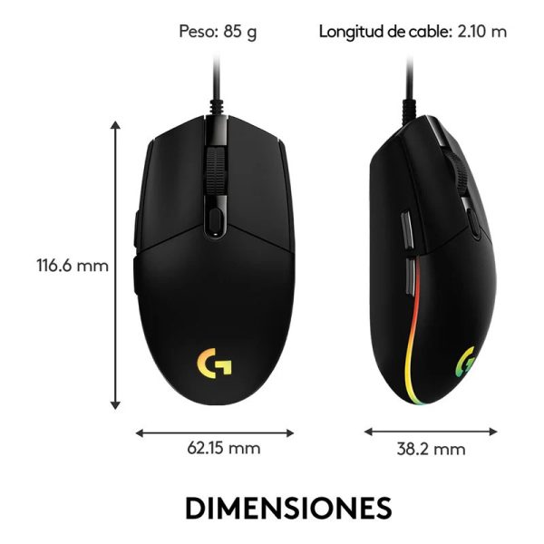 D_705527-10 MOUSE GAMER LOGITECH G203 LIGHTSYNC