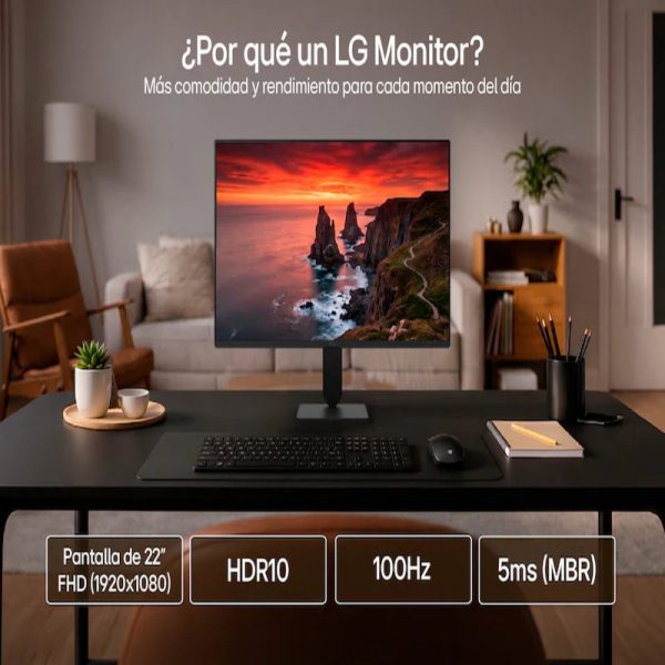 MONITOR LG 22U401A-B 21.5” FULL HD 100HZ