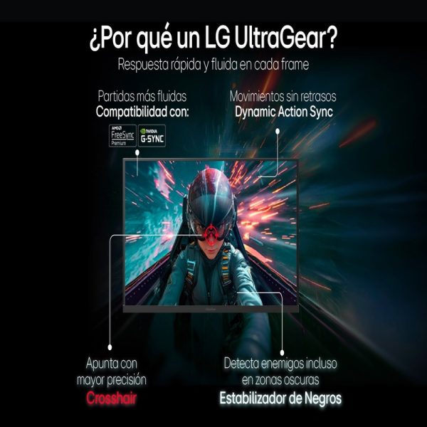 MONITOR GAMER LG ULTRAGEAR 24” FULL HD 180HZ