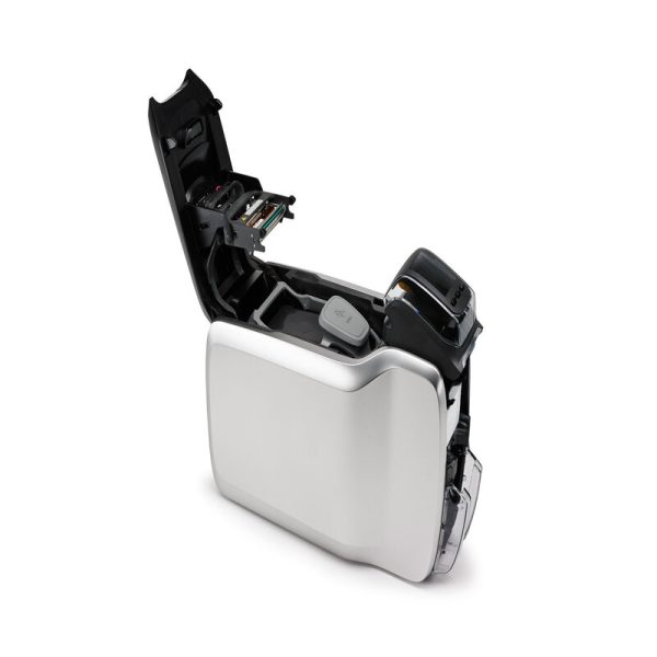 zc300-series-side-hopper-ribbon-open-3x2-3600 IMPRESORA DE TARJETAS PVC ZEBRA ZC300 300DPI